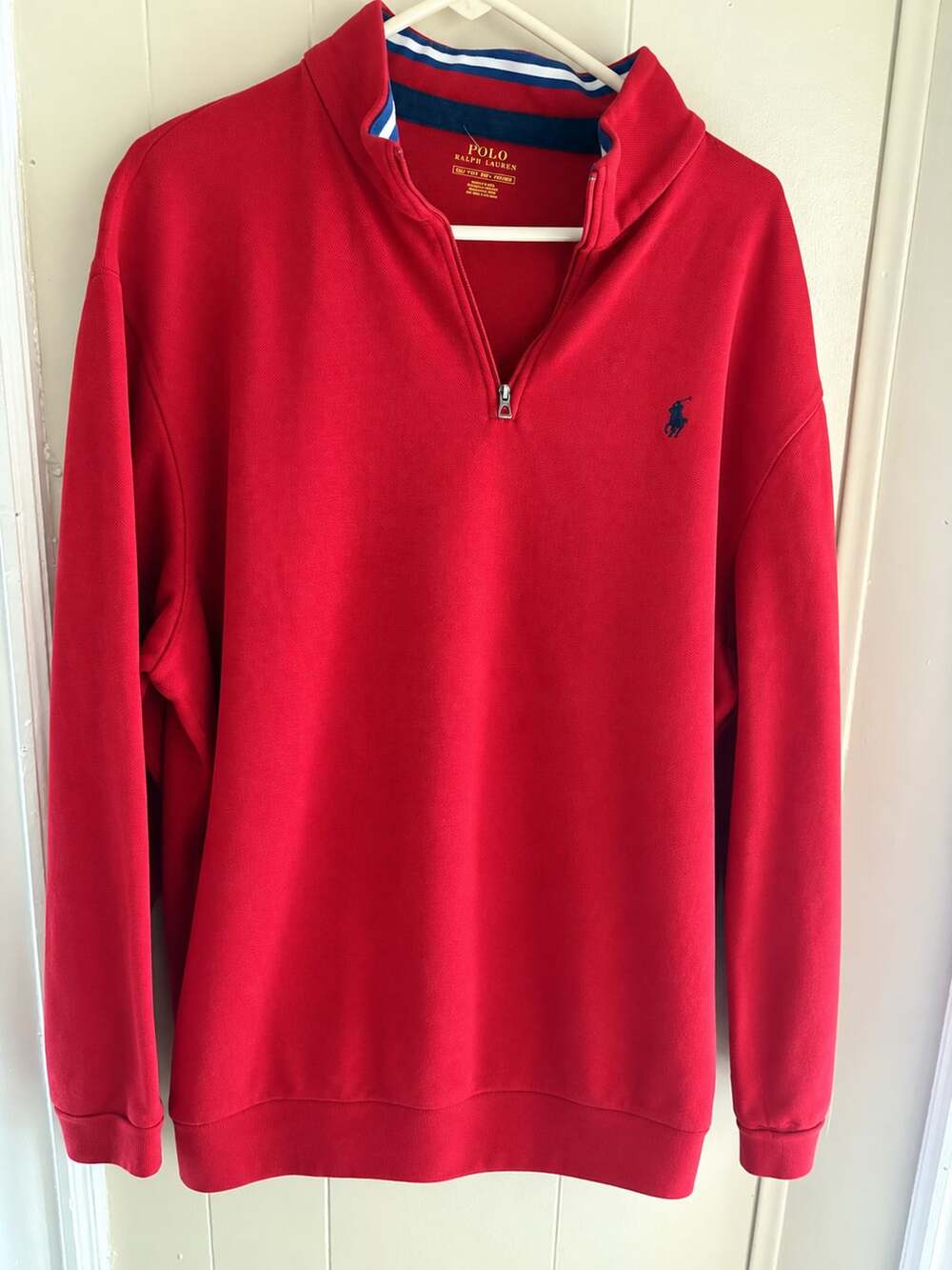 Polo Ralph Lauren Quarter-Zip Pullover Size XXL Red